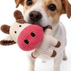 Cute Plush Toys Squeak Pet Cow Rabbit Animal Plush Toy Dog Chew