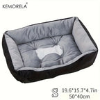 Orthopedic Plush Dog Bed High Rebound Comfortable Support White Pp
