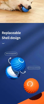Smart Dog Toy Ball Electronic Interactive Pet Toy Moving Ball Usb