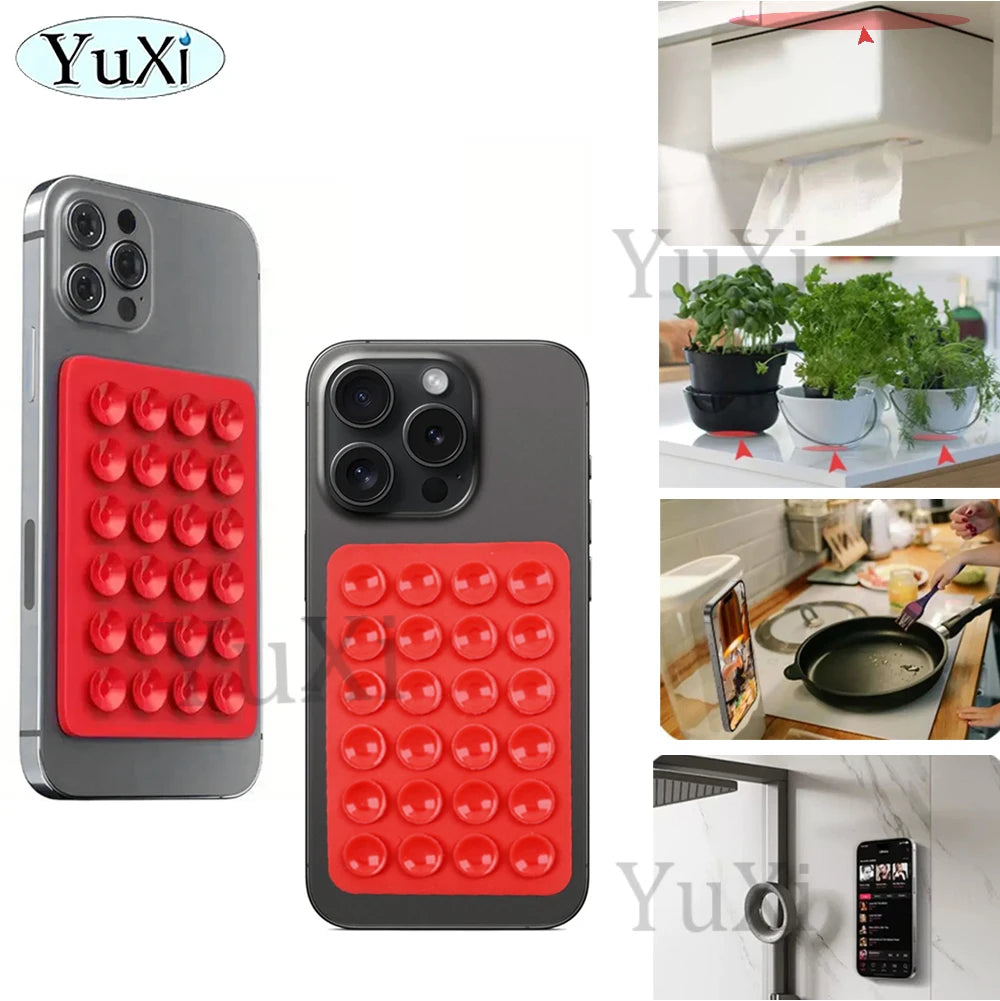 Silicone Suction Phone Holder Multifunctional Suction Cup Mat Wall
