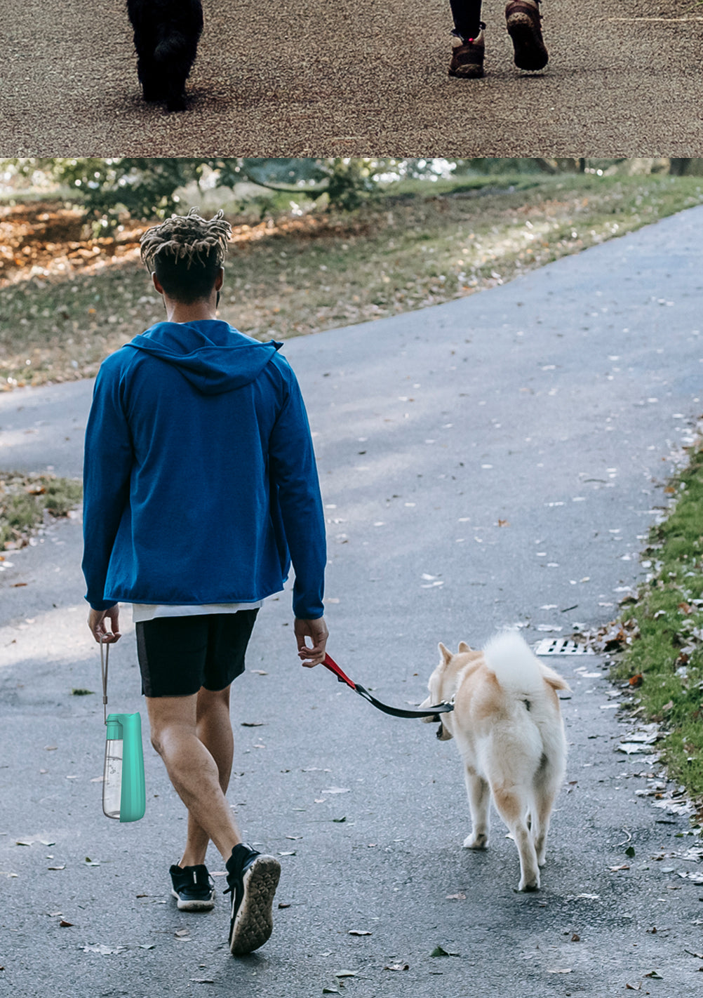 Portable Dog Water Bottle Dispenser For Small Large Dogs Foldable