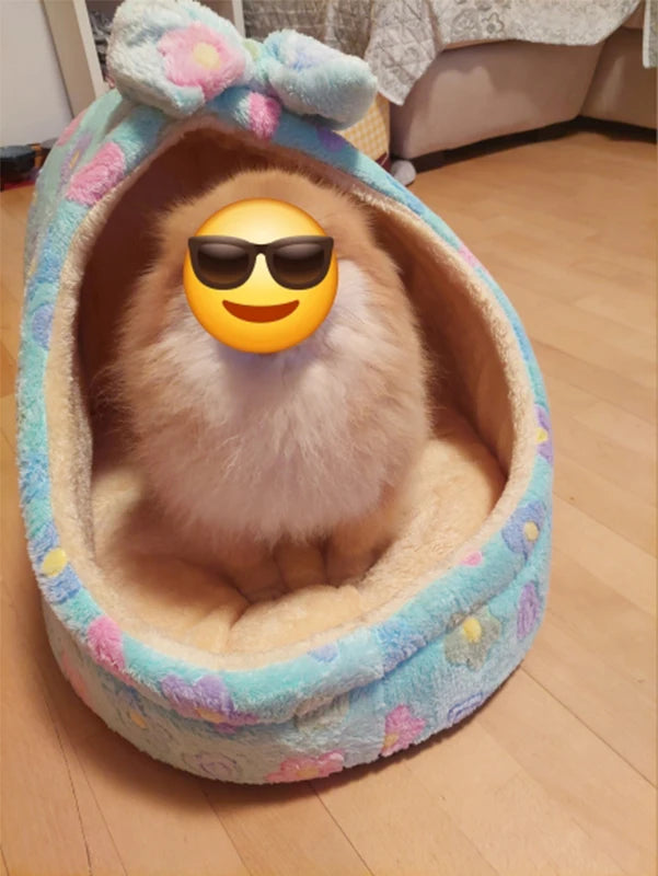 Pet Dog House Warm Dog Bed Kennel Soft Puppy Cushion Cat Nest Dogs