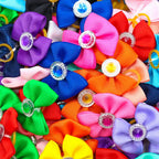 Dog Grooming Hair Bows Dog Bows Mix Colours Small