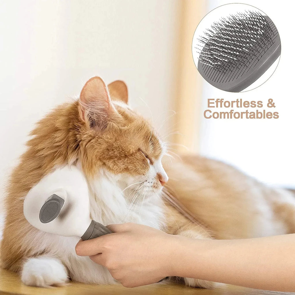 Self-Cleaning Grooming Brush
