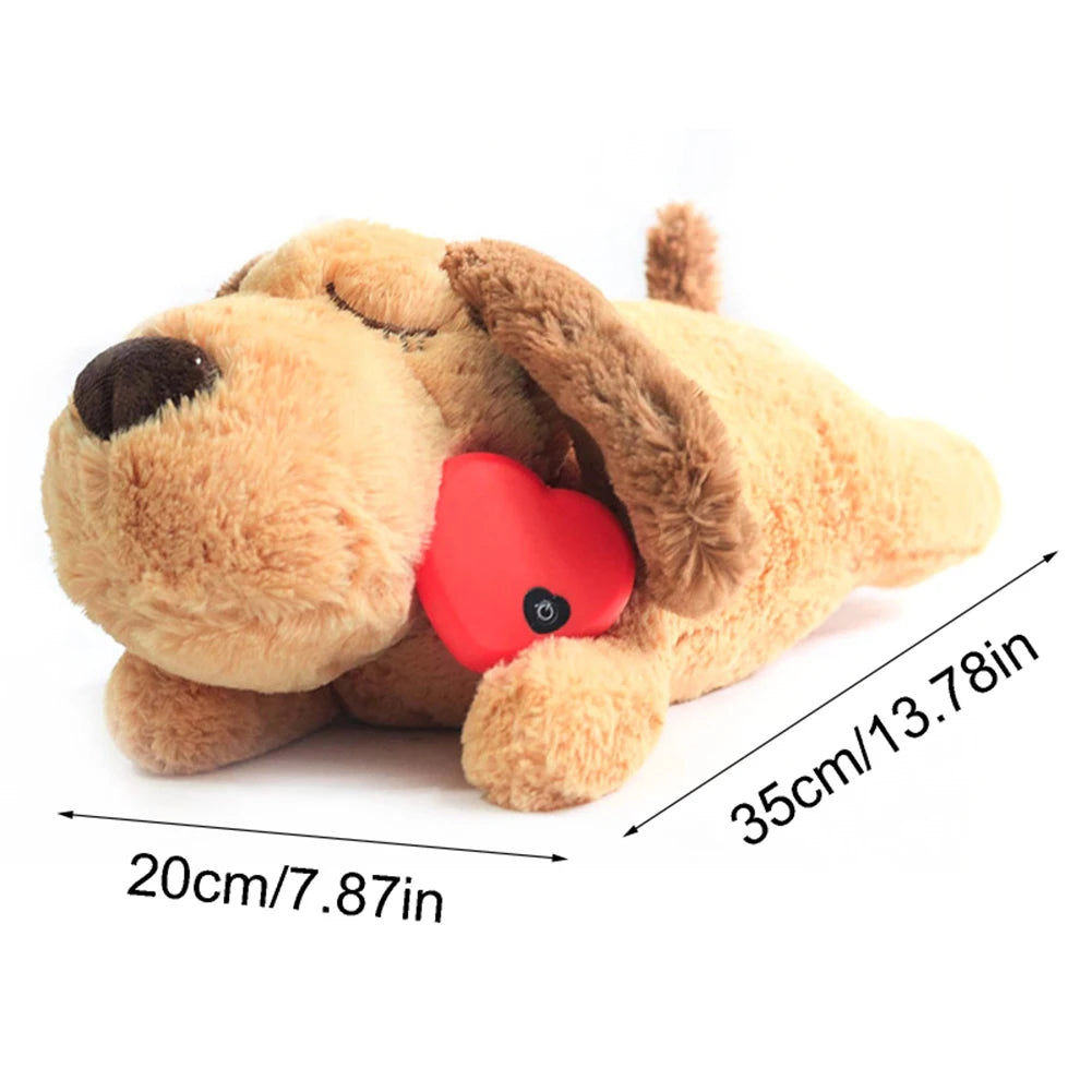 Plush Heartbeat Puppy Behavioral Training Toy Plush Pet Snuggle