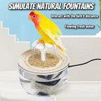 Auto Circulating 2-in-1 Parrot Bath & Pet Water Fountain Drip-Free