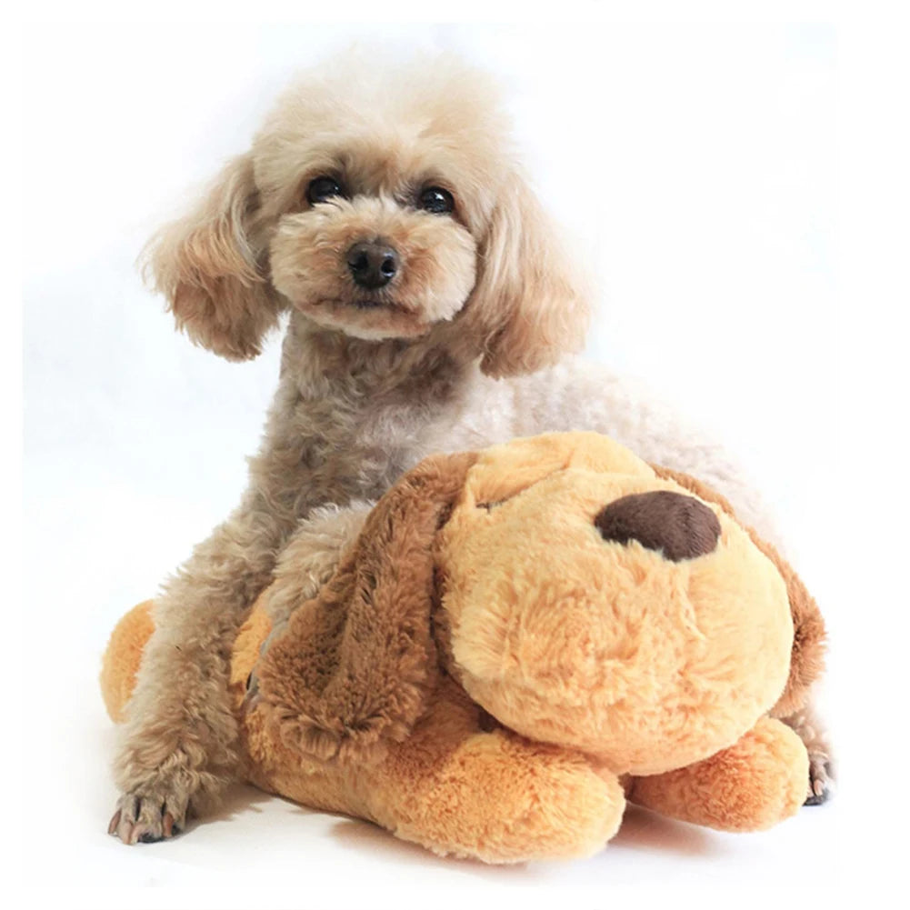 Plush Heartbeat Puppy Behavioral Training Toy Plush Pet Snuggle