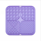 Pet Lick Silicone Mat Slow Feeder Dog Food Plate Bathing