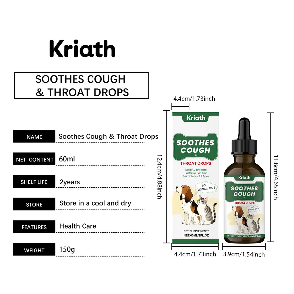 Herbal Throat-Moistening Liquid for Dogs