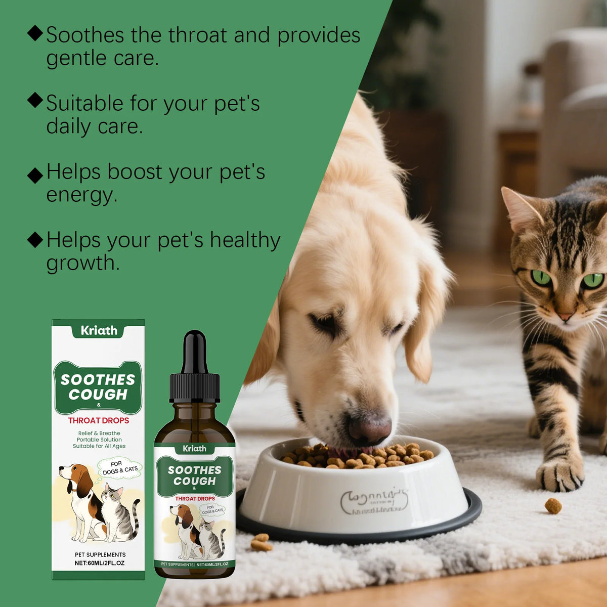 Herbal Throat-Moistening Liquid for Dogs