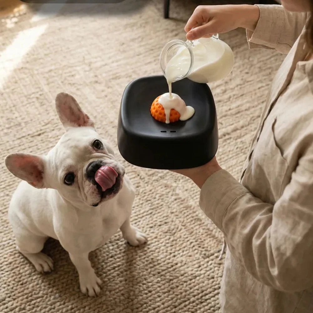 Pet Slow Licking Bowl for Dogs Cats Anti-Choking Dog Bowl Liquid