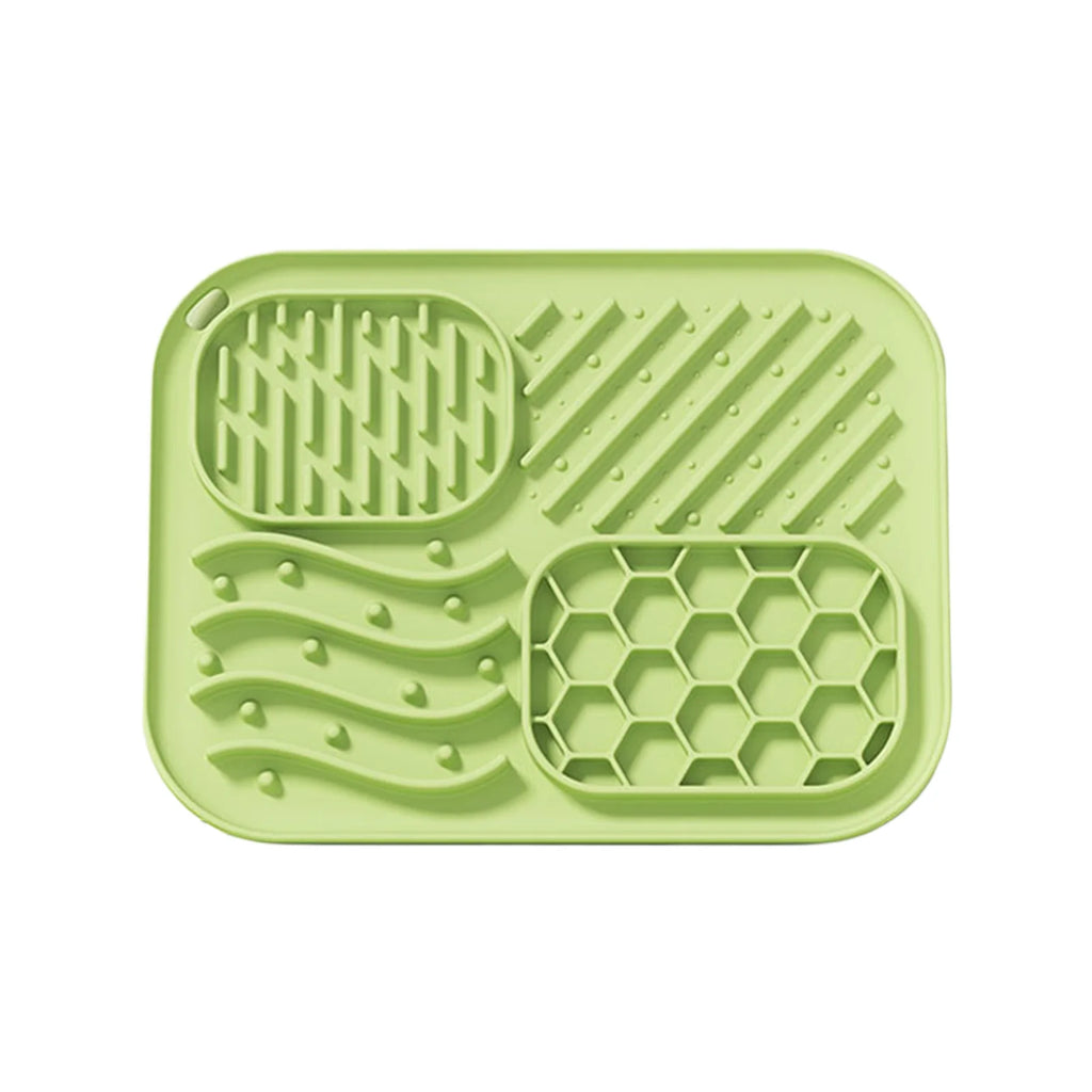 Pet Silicone Slow Feeder Licking Mat Dog Anti_Choke Suction Food