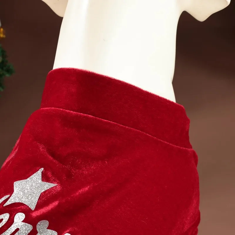 Pet Christmas Clothes Classic Merry Christmas Print Fall Winter