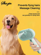 Pet Clean Steam Spray Dog Grooming Brush Unique Steam Brush for