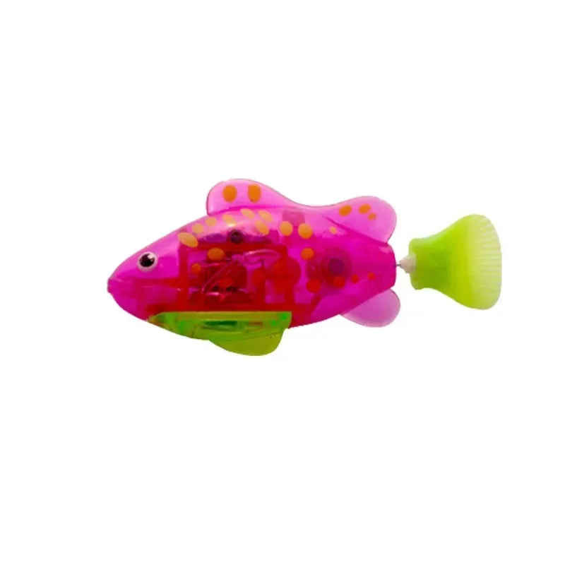 Cat Toy LED Inductive Interactive Swimming Robot Fish Toys Glowing