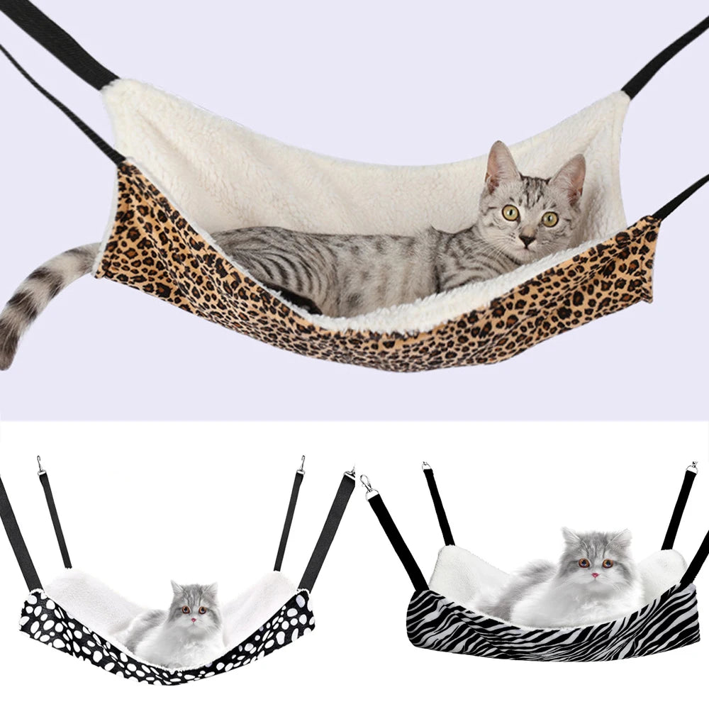 Plush Cat Hammock Autumn Winter Pet Mats for Cats Hamster
