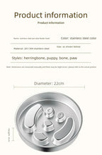 Stainless Steel Slow Feeder Bowl, Non-Slip Pet Food Bowl