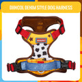Comfortable Breathable Mesh-Lined Printed Pet Harness with