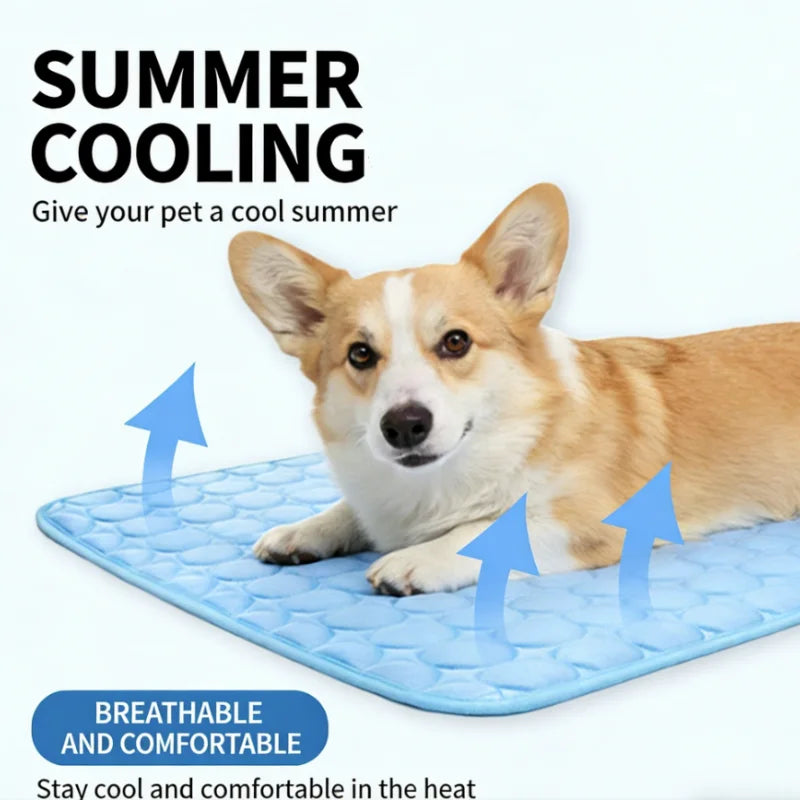 Dog Cooling Mat Summer Pet Cold Bed Extra Large for Small Big Dogs