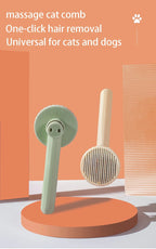 Pet Hair Removal Comb Cat Brush Self Cleaning Slicker Brush for