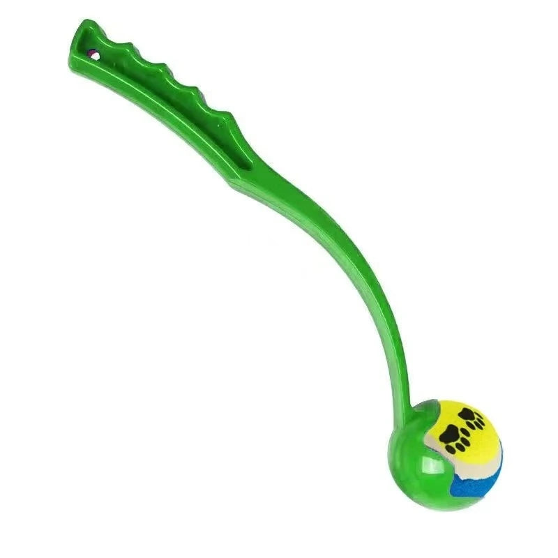 Pet Tennis Ball Launcher Set Outdoor Dog Training Toy Fetch Play
