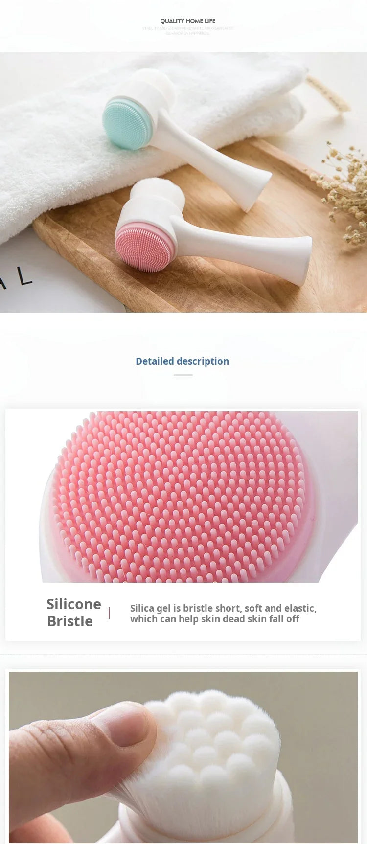 Pet Paw Cleaning Brush, Dog Foot Washer Silicone Double-Sided