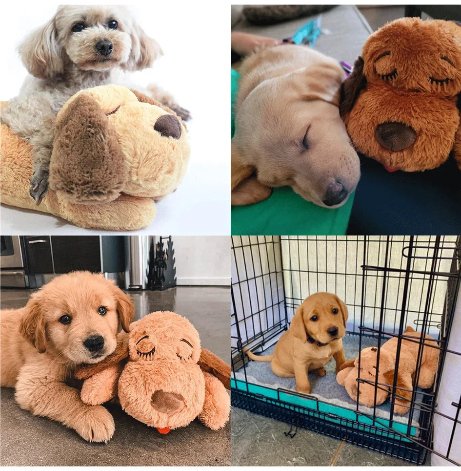 Plush Heartbeat Puppy Behavioral Training Toy Plush Pet Snuggle