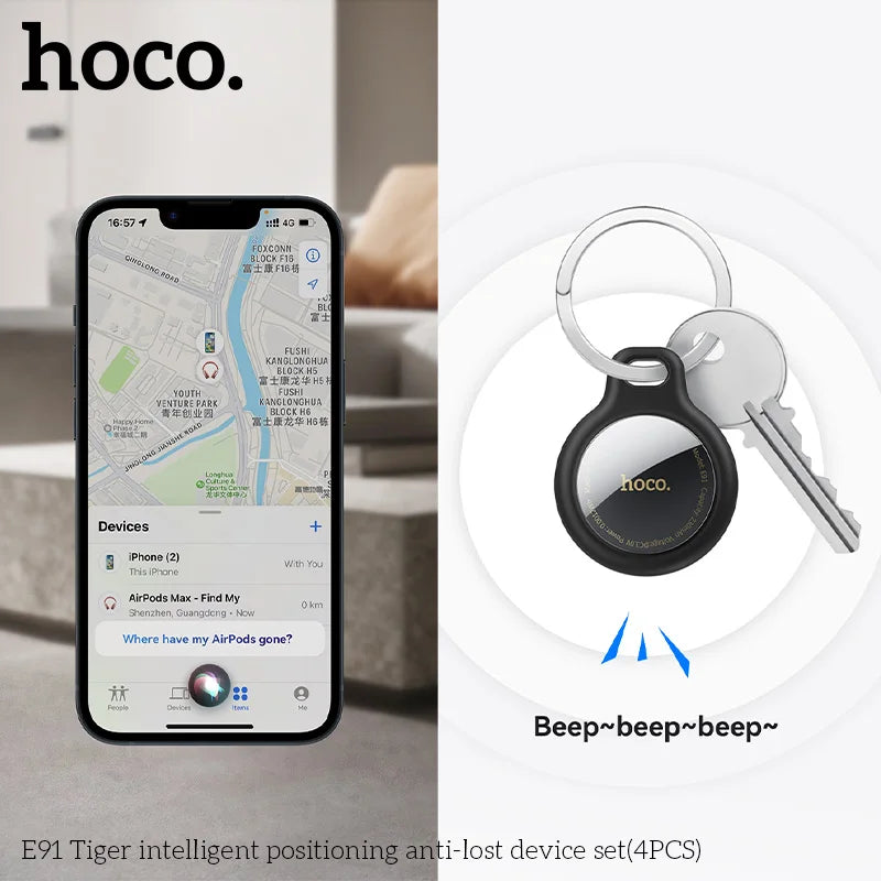 Hoco 4 Pack Anti Lost Device Airtags for Apple Ios System GPS