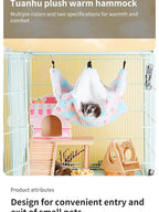Hamster Hammock Small Pet Hanging Bed Double Warm Thickened