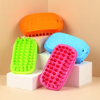 Soft Silicone Pet Bath Brush: Flexible Massage & Deshedding Tool