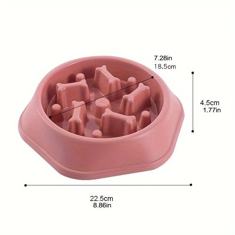 Dog Slow Feeder Bowl Anti-Choking Food Bowl for Dogs Slow Eating