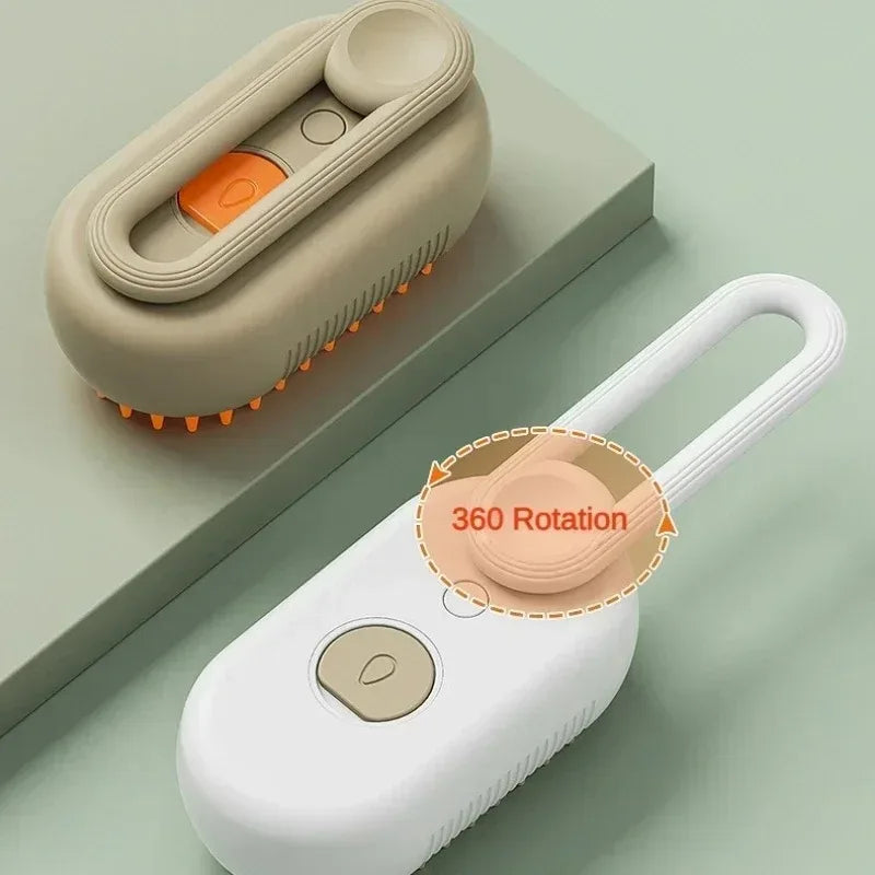 3 in 1 Steam Cat Brush Pet Hair Remover Vaporizer Grooming Comb
