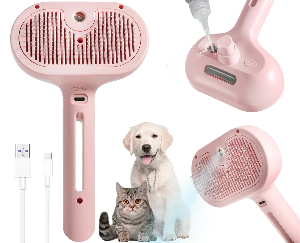 Pet Spray Hair Comb Professional Electric Hair Straightener Comb