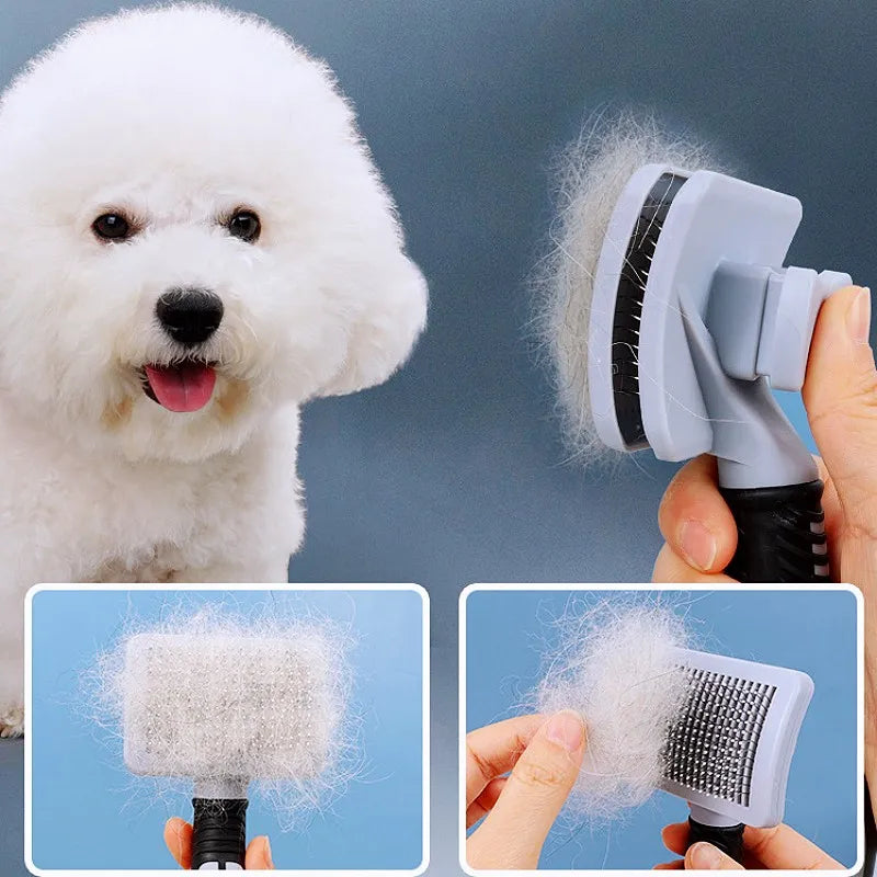 Dog Brush Massage Dogs Comb Automatic Pet Hair Remover Self