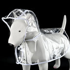 S/Xl Pet Raincoat Transparent Dog Raincoat Waterproof and