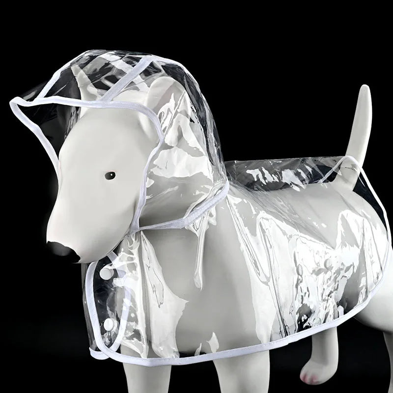 S/Xl Pet Raincoat Transparent Dog Raincoat Waterproof and