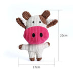 Cute Plush Toys Squeak Pet Cow Rabbit Animal Plush Toy Dog Chew