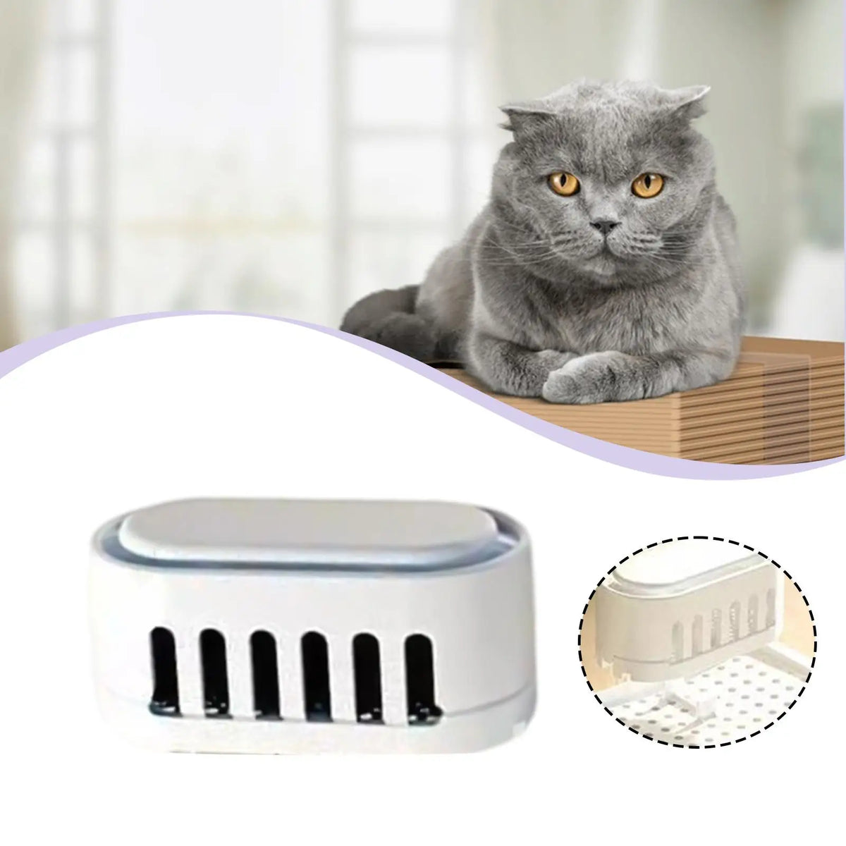 Smart Litter Box Deodorizer Kitten Toilet Tray Easy to Use Cleaner