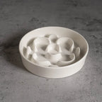 Elevated Ceramic Slow Feeder Bowl for Dogs Cats, Anti-Choking Maze
