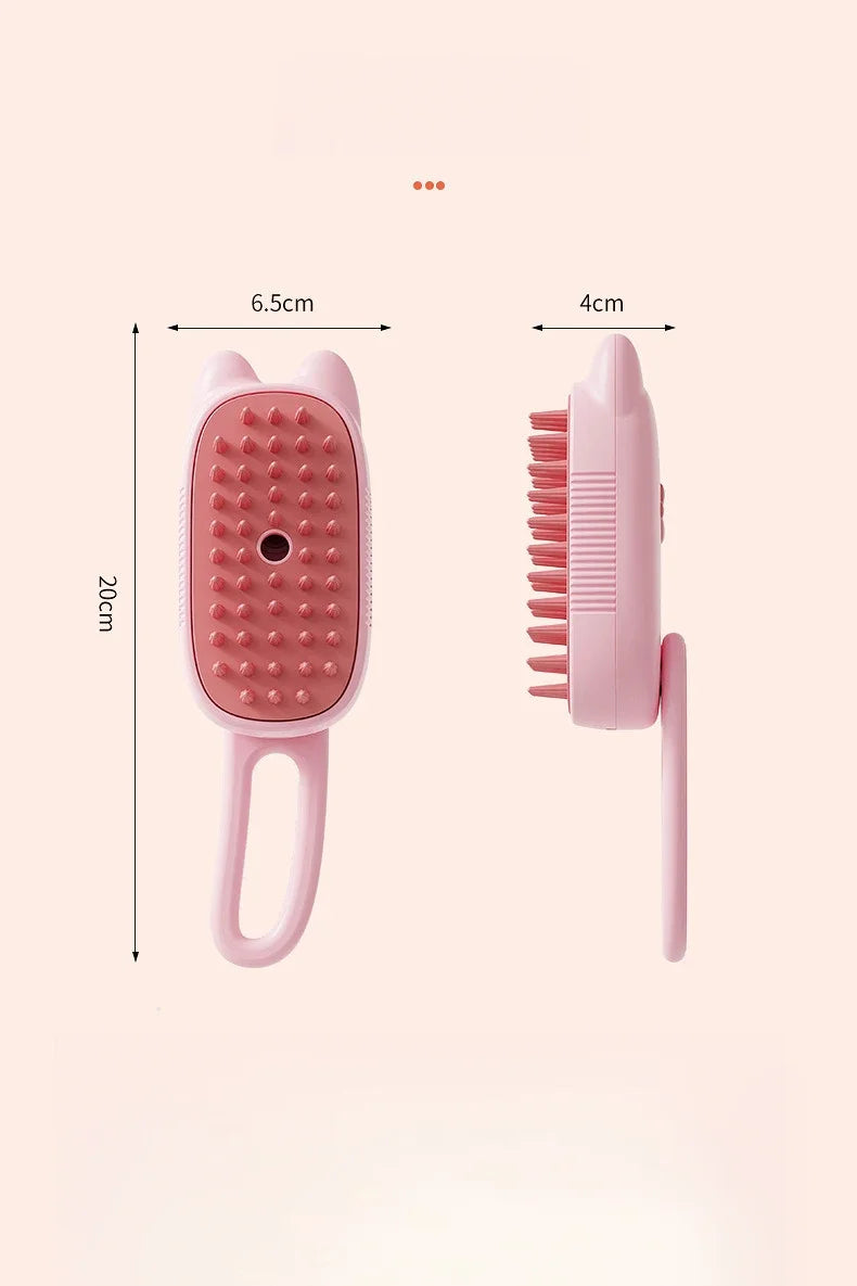 3 in 1 Pet Electric Steam Brush Cat and Dog Cleaning Spray Massage