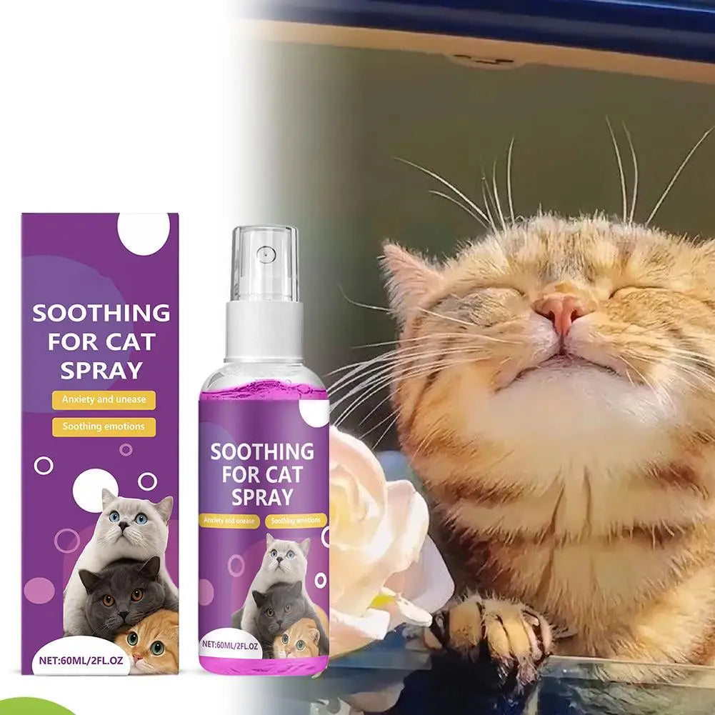 Pet Calming Spray Pet Pheromone Cat Emotional Soothing Spray Anti Stress Non-irritating Health Cleaning Supplies For Cats