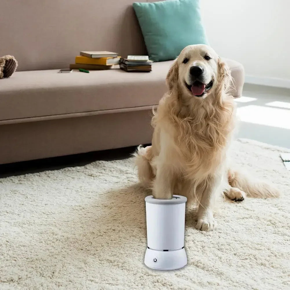 Automatic Dog Paw Cleaner Pet Foot Paw Washer Electric Paw