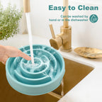 Pet Dog Slow Feeder Bowl Eco Dog Bowl Fun Non Slip Anti-Gulping