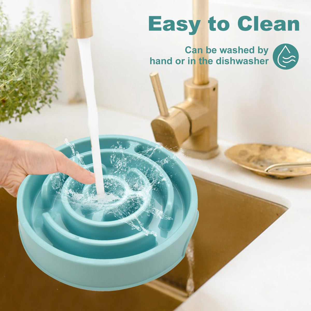 Pet Dog Slow Feeder Bowl Eco Dog Bowl Fun Non Slip Anti-Gulping