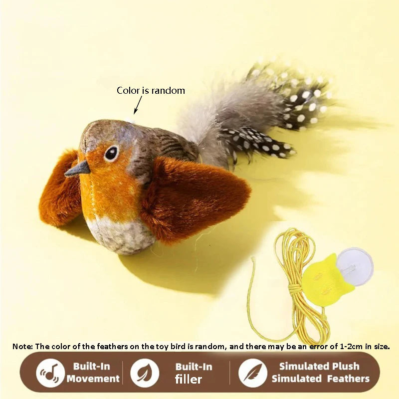 Bird-like Sound Toy Relieves Cat Boredom