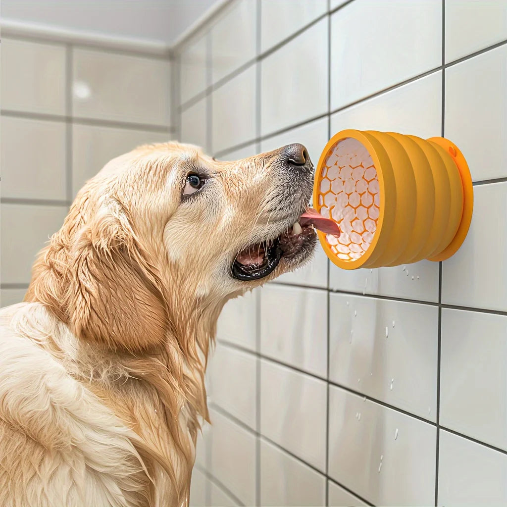 Silicone Slow Feeder Dog Bowl Cup - Anti-Slip Distraction Design