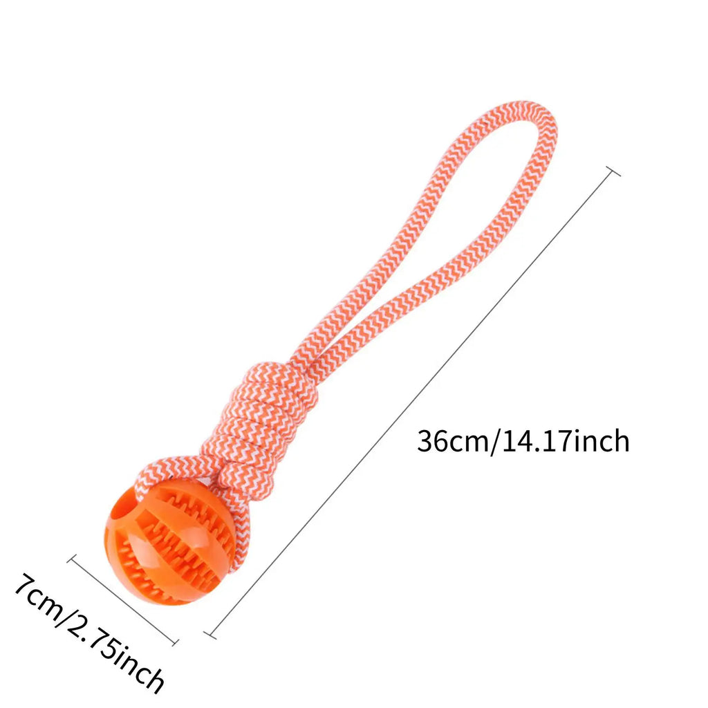 Dog Bite-Resistant Cotton Rope Treat Ball