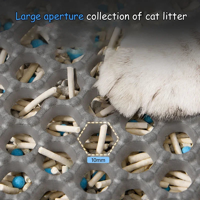 Large Size Cat Litter Mat-Advanced Honeycomb Double Layer