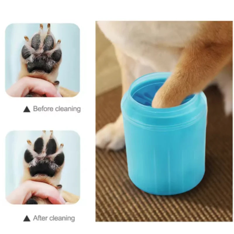 Pet Paw Cleaner Soft Silicone Foot Cleaning Brush Portable Pet