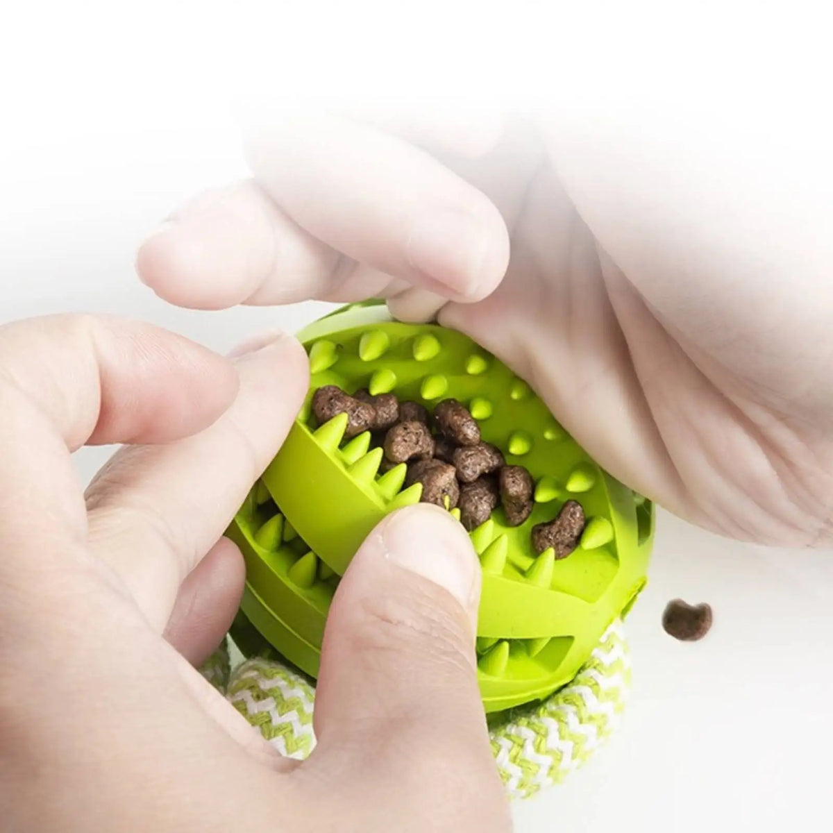 Dog Bite-Resistant Cotton Rope Treat Ball